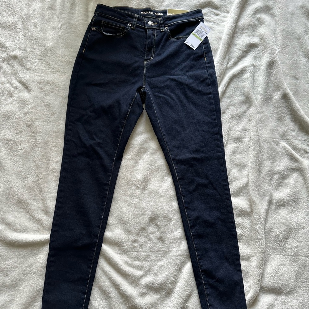 Size 8 Micheal kors dark wash jeans NWT